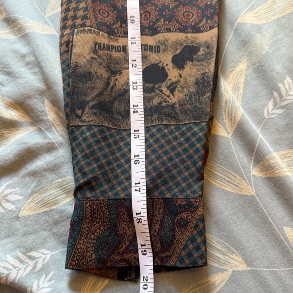 Vintage Ellen Tracy Patchwork Button-Up Shirt 100% Silk - Picture 12 of 12